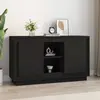 Image de Buffet Noir 102x35x60 Cm Bois D'ingénierie Vidaxl