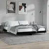 Image de Cadre De Lit Sans Matelas Noir 200x200 Cm Bois D'ingénierie Vidaxl