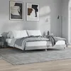 Image de Cadre De Lit Sans Matelas Gris Béton 200x200 Cm Vidaxl
