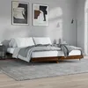 Image de Cadre De Lit Sans Matelas Chêne Marron 200x200 Cm Vidaxl