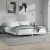 Image de Cadre De Lit Sans Matelas Blanc Brillant 160x200 Cm Vidaxl