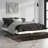 Image de Cadre De Lit Sans Matelas Blanc Brillant 135x190 Cm Vidaxl