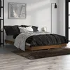 Image de vidaXL Cadre de lit chêne marron 120x190 cm bois dingénierie 832196