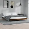 Image de Cadre De Lit Sans Matelas Chêne Marron 200x200 Cm Vidaxl