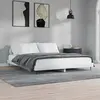 Image de Cadre De Lit Sans Matelas Blanc Brillant 160x200 Cm Vidaxl