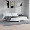 Image de Cadre De Lit Sans Matelas Blanc 150x200 Cm Bois D'ingénierie Vidaxl