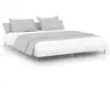 Image de Vidaxl cadre de lit sans matelas blanc 140x200 cm bois d'ingénierie