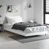 Image de Cadre De Lit Sans Matelas Blanc Brillant 90x200 Cm Vidaxl