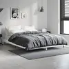 Image de Cadre De Lit Sans Matelas Blanc 140x190 Cm Bois D'ingénierie Vidaxl