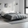 Image de Cadre De Lit Sans Matelas Noir 140x190 Cm Bois D'ingénierie Vidaxl