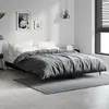 Image de Cadre De Lit Sans Matelas Noir 135x190 Cm Bois D'ingénierie Vidaxl