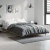 Image de Cadre De Lit Sans Matelas Chêne Fumé 120x190 Cm Bois Ingénierie Vidaxl