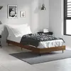 Image de Cadre De Lit Sans Matelas Chêne Marron 75x190cm Bois Ingénierie Vidaxl