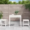 Image de Ensemble De Bistrot De Jardin 3 Pcs Blanc Bois De Pin Massif Vidaxl