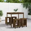 Image de Ensemble De Bar De Jardin 5 Pcs Marron Miel Bois De Pin Massif Vidaxl
