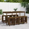 Image de Ensemble De Bar De Jardin 9 Pcs Marron Miel Bois De Pin Massif Vidaxl