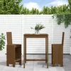 Image de Ensemble De Bar De Jardin 3 Pcs Marron Miel Bois Pin Massif Vidaxl