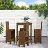 Image de Ensemble De Bar De Jardin 5 Pcs Marron Miel Bois De Pin Massif Vidaxl