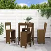 Image de Ensemble De Bar De Jardin 5 Pcs Marron Miel Bois De Pin Massif Vidaxl