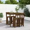 Image de Ensemble De Bar De Jardin 5 Pcs Marron Miel Bois De Pin Massif Vidaxl