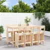 Image de Ensemble De Bar De Jardin 9 Pcs Bois De Pin Massif Vidaxl