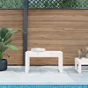 Image de Banc De Jardin Blanc 80x38x45 Cm Bois Massif De Pin Vidaxl