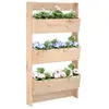 Image de Jardinière Murale 3 Niveaux 60x18,5x110 Cm Bois De Pin Massif Vidaxl