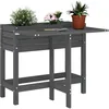 Image de Jardinière De Jardin Avec Dessus Pliable Gris Bois Pin Massif Vidaxl