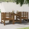 Image de Chaises De Jardin Lot De 2 Marron Miel 61,5x53x71 Cm Pin Massif Vidaxl