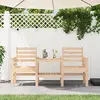 Image de Banc De Jardin Avec Table 2 Places Bois De Pin Massif Vidaxl