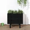 Image de Jardinière Noir 62x50x57 Cm Bois Massif De Pin Vidaxl