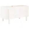 Image de Lit Surélevé De Jardin Blanc 101x50x57 Cm Bois De Pin Massif Vidaxl