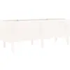 Image de Lit Surélevé De Jardin Blanc 160x50x57 Cm Bois De Pin Massif Vidaxl