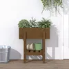 Image de Jardinière Marron Miel 62x30x69 Cm Bois Massif De Pin Vidaxl