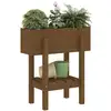 Image de Vidaxl jardinière marron miel 62x30x69 cm bois massif de pin