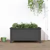 Image de Jardinière Gris 82,5x40x39 Cm Bois Massif De Pin Vidaxl