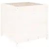 Image de Jardinière Blanc 82,5x82,5x78 Cm Bois Massif De Pin Vidaxl