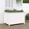 Image de Lit Surélevé De Jardin Blanc 119,5x82,5x78cm Bois De Pin Massif Vidaxl