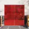 Image de vidaXL Rideau de porte rouge 200 mmx16 mm 10 m PVC 153865