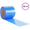 Image de Rideau De Porte Bleu 200 Mmx1,6 Mm 50 M Pvc Vidaxl
