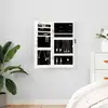 Image de Armoire À Bijoux Avec Miroir Murale Blanc 30x8,5x67 Cm Vidaxl