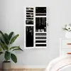 Image de Armoire À Bijoux Avec Miroir Murale Blanc 30x8,5x106 Cm Vidaxl
