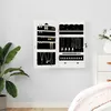 Image de Armoire À Bijoux Avec Miroir Murale Blanc 37,5x10x67 Cm Vidaxl