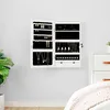 Image de Armoire À Bijoux Avec Miroir Et Éclairage Led Mural Blanc Vidaxl