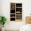 Image de Armoire À Bijoux Avec Miroir Et Éclairage Led Mural Vidaxl