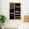 Image de Armoire À Bijoux Avec Miroir Et Éclairage Led Mural Vidaxl