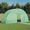 Image de Serre Avec Cadre En Acier Vert 12 M² 6x2x2,85 M Vidaxl