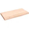 Image de Étagère Murale 40x20x2 Cm Bois De Chêne Massif Non Traité Vidaxl