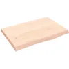 Image de Étagère Murale 60x40x(2-4) Cm Bois De Chêne Massif Non Traité Vidaxl