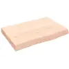 Image de Étagère Murale 60x40x(2-6) Cm Bois De Chêne Massif Non Traité Vidaxl
